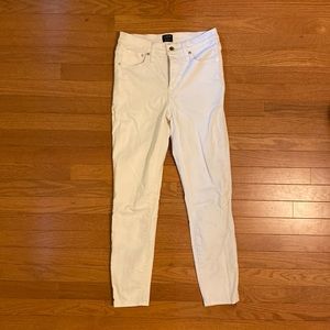 JCrew High Rise White Skinny Jeans (Sz 26)
